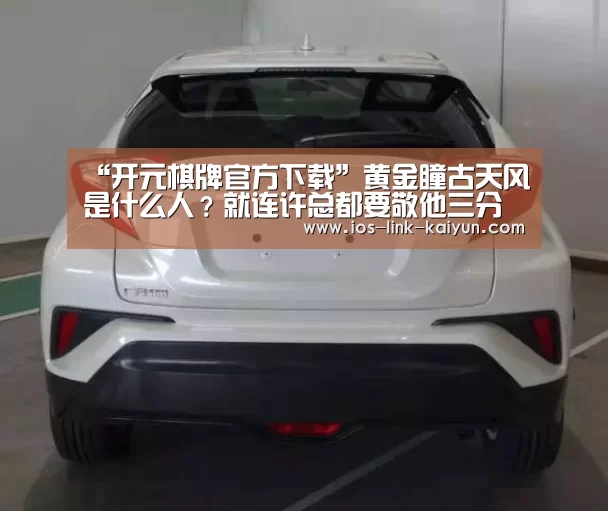 “开元棋牌官方下载”黄金瞳古天风是什么人?就连许总都要敬他三分(图2) 开云体育首页